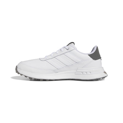 adidas Men's S2G Spikeless Leather 24 Golf Shoes, Footwear White/Charcoal, 8.5