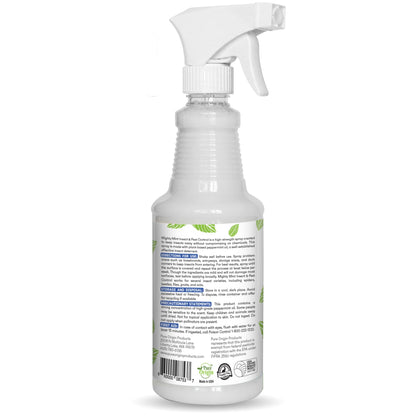 Mighty Mint Peppermint Oil Insect Repellent Spray – Indoor & Outdoor Bug Control for Spiders, Ants, Roaches, and More – Plant-Based, Extra-Strong Formula - 16 oz