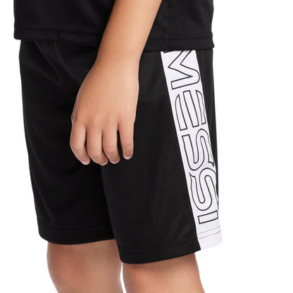 Messi Boys Lifestyle Short Sleeve 2-Piece Set, Jersey Set with Comfortable Top & Shorts