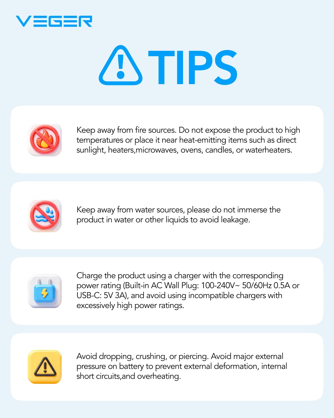 VEGER Portable Charger for iPhone Built in Cables and Wall Plug, 10000mah Slim Fast Charging USB C Power Bank, Travel Essential Battery Pack Compatible with iPhones, iPad, Samsung More Devices(White)