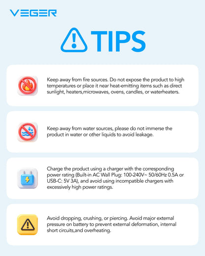 VEGER Portable Charger for iPhone Built in Cables and Wall Plug, 10000mah Slim Fast Charging USB C Power Bank, Travel Essential Battery Pack Compatible with iPhones, iPad, Samsung More Devices(White)