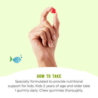 Amazon Brand - Mama Bear Organic Kids Vitamin D3 25 mcg (1000 IU) Gummies per serving, Bone and Immune Health, Strawberry, 80 Count