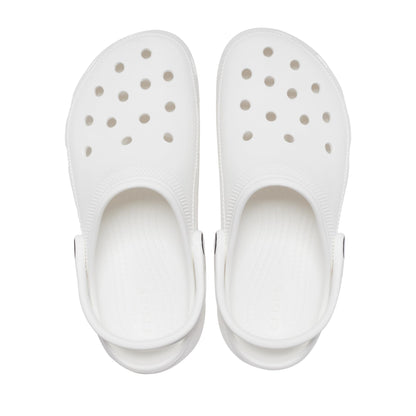 Crocs Women's Classic Platform Clog, White, 8