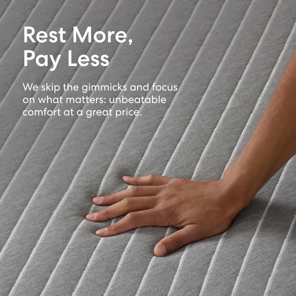 Siena 10” Twin Gel Memory Foam Mattress - Medium Firm - 180 Night Trial - Premium Pressure-Relieving Layers - 10 Year Warranty - Mattress in a Box - CertiPUR-US Certified