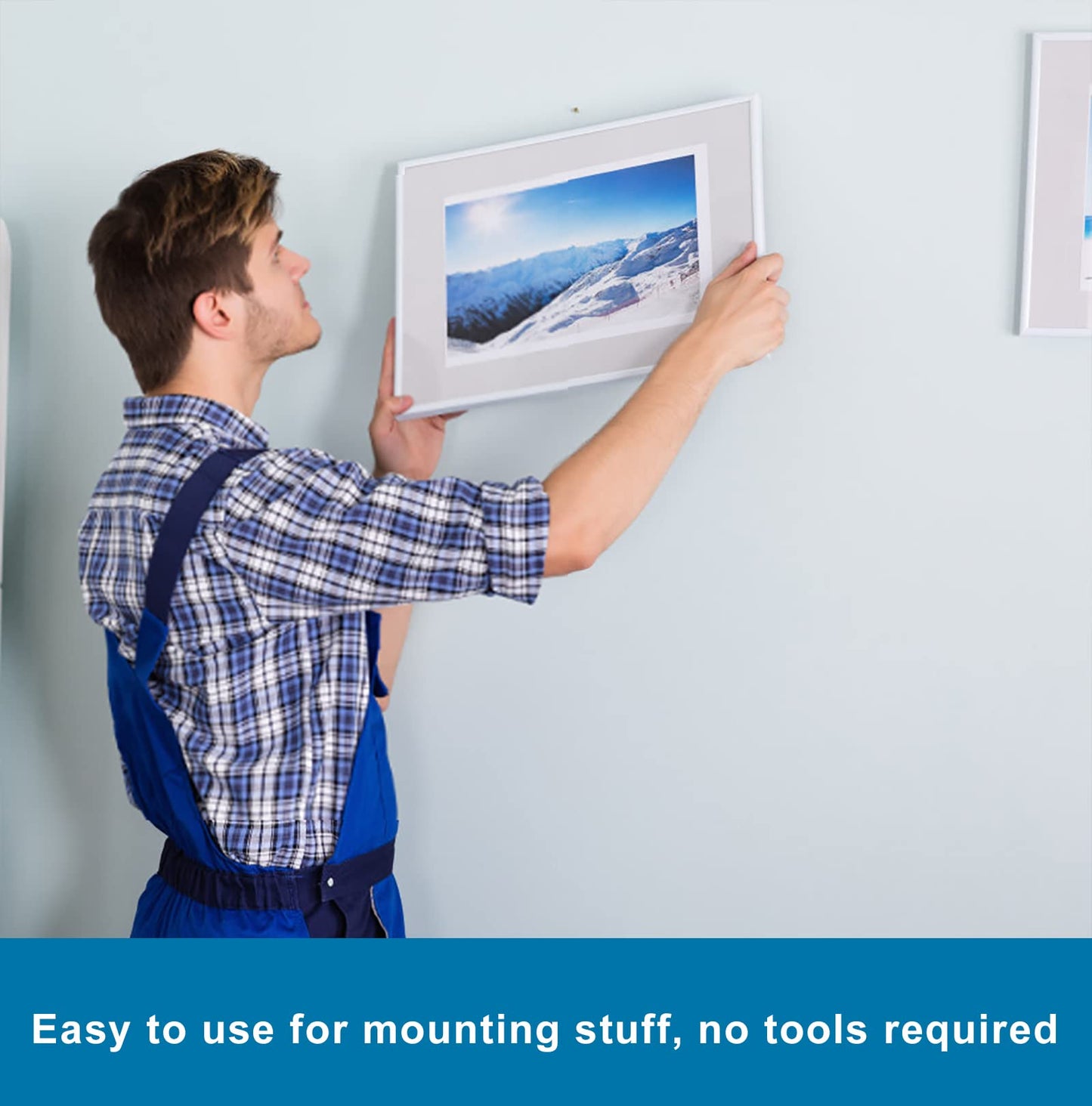 Double Sided Tape 1in X 9.85ft，Heavy Duty Removable Mounting Tape, Picture Hanging Adhesive Strips