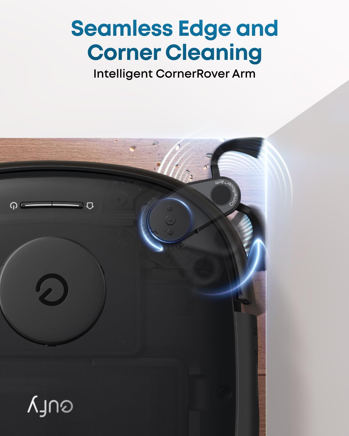 eufy Robot Vacuum E25, HydroJet System with Roller Mop, 20,000 Pa Turbo High Suction, All-in-One Robot Vacuum and Mop Combo for Home, Edge-to-Corner Cleaning, Zero-Tangle Design, AI Obstacle Avoidance