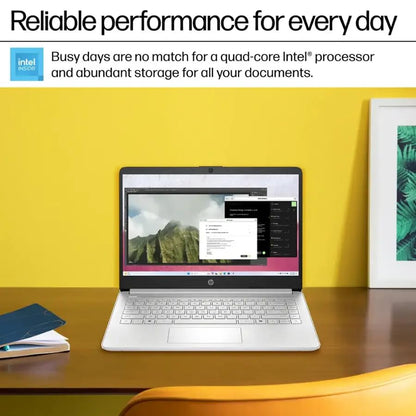 HP 2025 New Student Business Laptop, Intel N150 CPU(Beats N4120), 14 Inch LED Screen, 16GB RAM, 384GB Storage(128GB UFS+256GB MSD), Wi-Fi 6, Copilot AI, Office Pro Lifetime, Windows 11 Pro,w/Mouse
