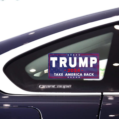 SBB 3 Pack Trump 2024 Sticker, 8 inches x4 inches Big Trump Letters Car Decal, President Donald Trump Take America Back 2024 Bumper Sticker Fadeproof Vinyl for Car, Truck, Window, Laptop