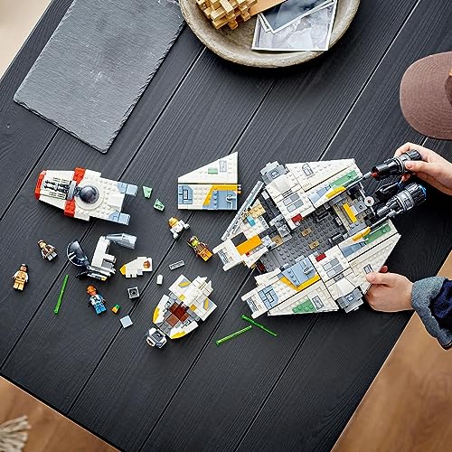 LEGO Star Wars: Ahsoka Ghost & Phantom II, Star Wars Playset Inspired by The Ahsoka Series, Featuring 2 Buildable Starships and 5 Star Wars Figures Including Jacen Syndulla and Chopper, 75357