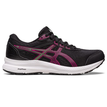 ASICS Women's Gel-Contend 8 Running Shoes, 9, Black/Pink Rave