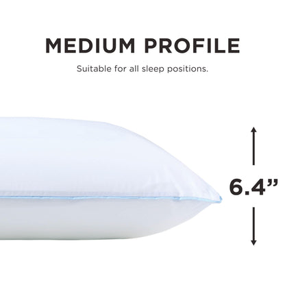 Tempur-Pedic TEMPUR-Cloud Dual Cooling Pillow, Queen, White