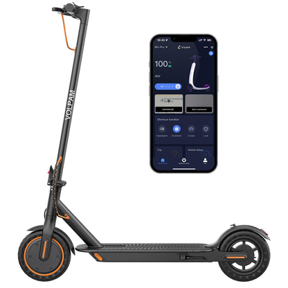 VOLPAM Electric Scooter, Powerful 350W/500W Motor, Max 12/19/28Miles Long Range, Top Speed 16/19/21 MPH, 8.5" /10'' Solid Tires, E Scooter for Adults and Teens (8.5-12Miles-350W)