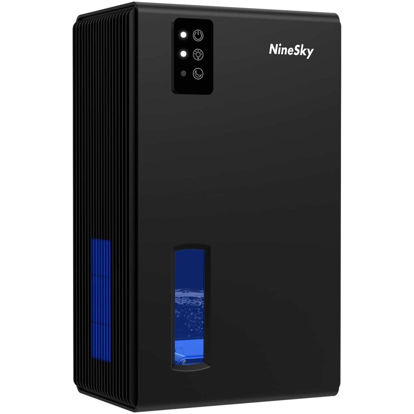 NineSky Dehumidifier for Home, 85 OZ Water Tank, (800 sq.ft) Dehumidifiers for Bathroom Bedroom Basement with Auto Shut Off,7 Colors LED Light(Black)