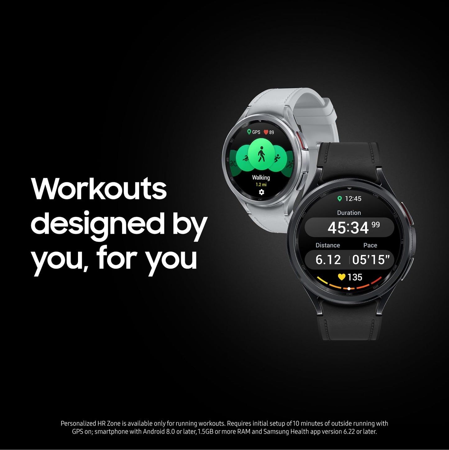 SAMSUNG Galaxy Watch 6 Classic 43mm Bluetooth Smartwatch, Rotating Bezel, Fitness Tracker, Personalized HR Zones, Advanced Sleep Coaching, Heart Monitor, BIA Sensor, Health Insights, US Version Silver