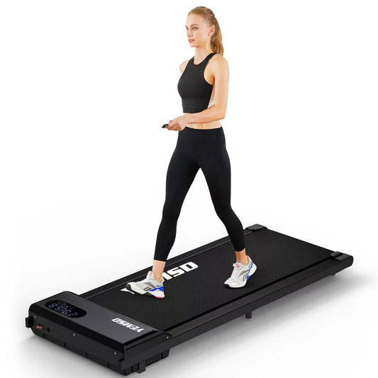 Walking Pad Treadmill, 2.25HP Under Desk Treadmill for Home Office Walking Treadmill with LED Display,Remote Controller