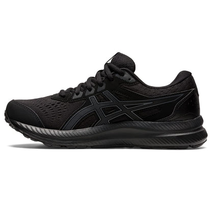 ASICS Women's Gel-Contend 8 Running Shoes, 5, Black/Carrier Grey