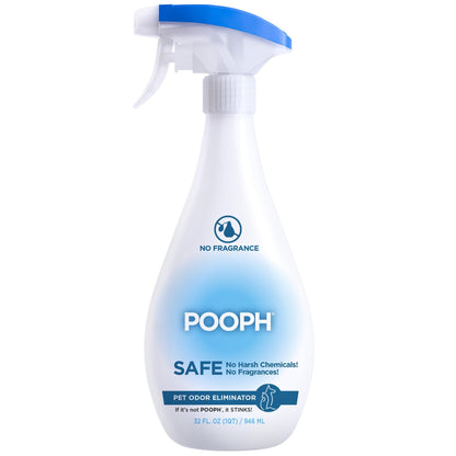 POOPH Pet Odor Eliminator, 32oz - Eliminates Odors at The Molecular Level, Dogs, Cats, Freshener, Eliminator, Urine, Poop, Pee, Deodorizer, Natures, Puppy, Fresh, Clean, Furniture, Potty