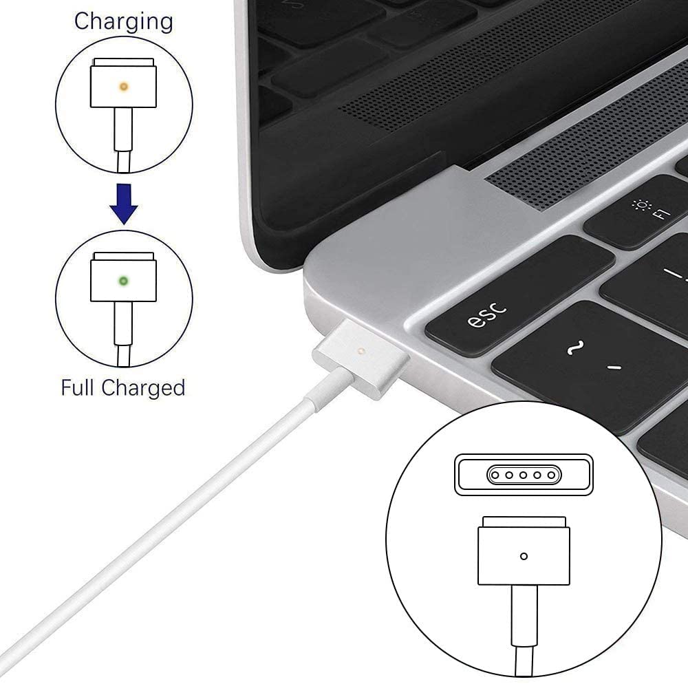 Mac Book Air Charger Replacement for Mac Air AC 45W Power T-tip Shape Connector Power Adapter for 11 inch and 13 inch (Between 2012-2017)