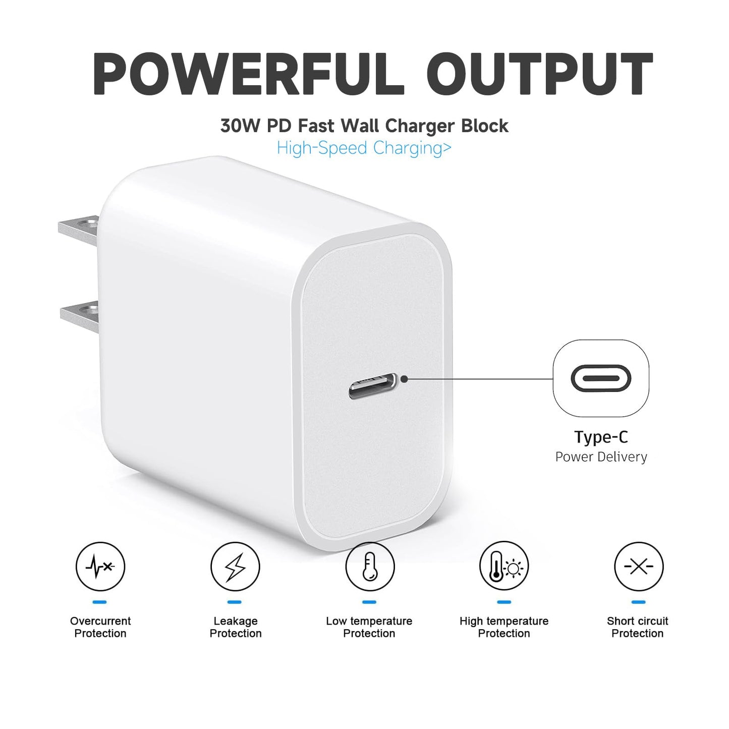 3 Pack 30W USB Type C Wall Charger Adapter Plug Brick for iPhone 16E 16 Pro Max/15/14/13/12/11 Plus Charger Fast Charging Block,iPad 11 A16 2025, iPad Air Pro 11,Google Pixel 9,Samsung S24 S10 & More