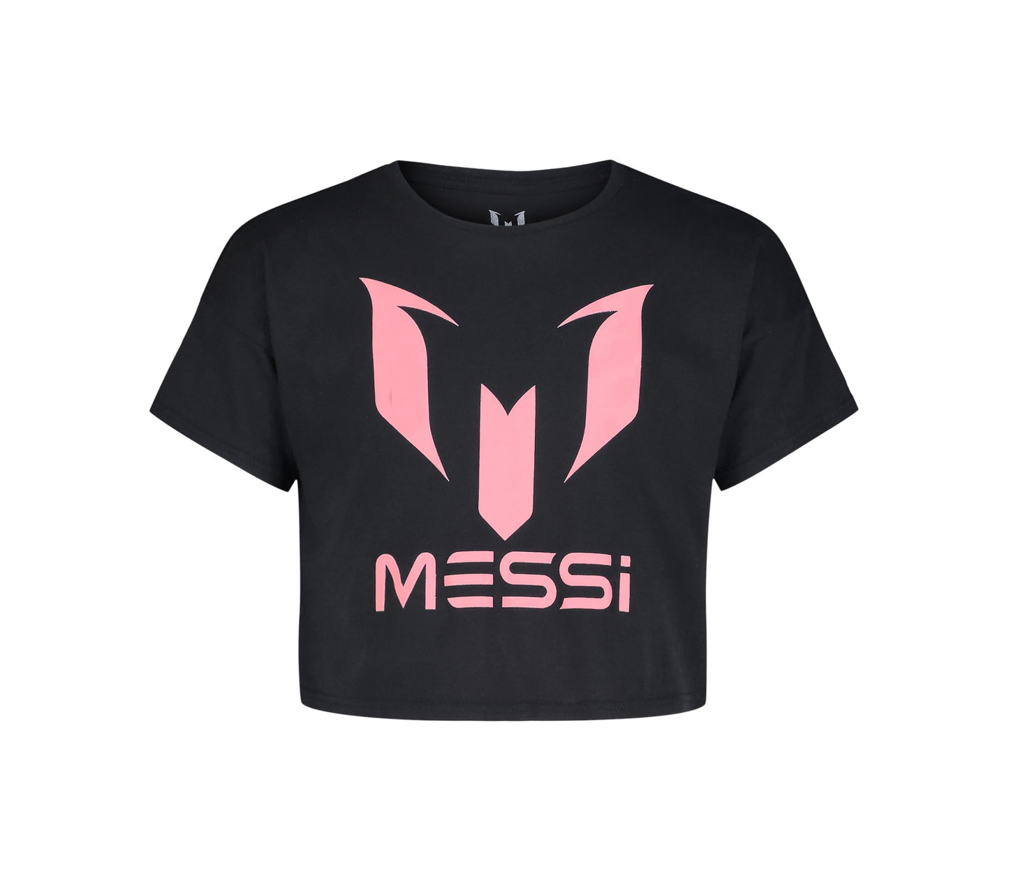 Messi Girls' Lifestyle Short Sleeve T-Shirt, Standard Fit Graphic Tee, Cotton Blend Fabric, Stretch Limo