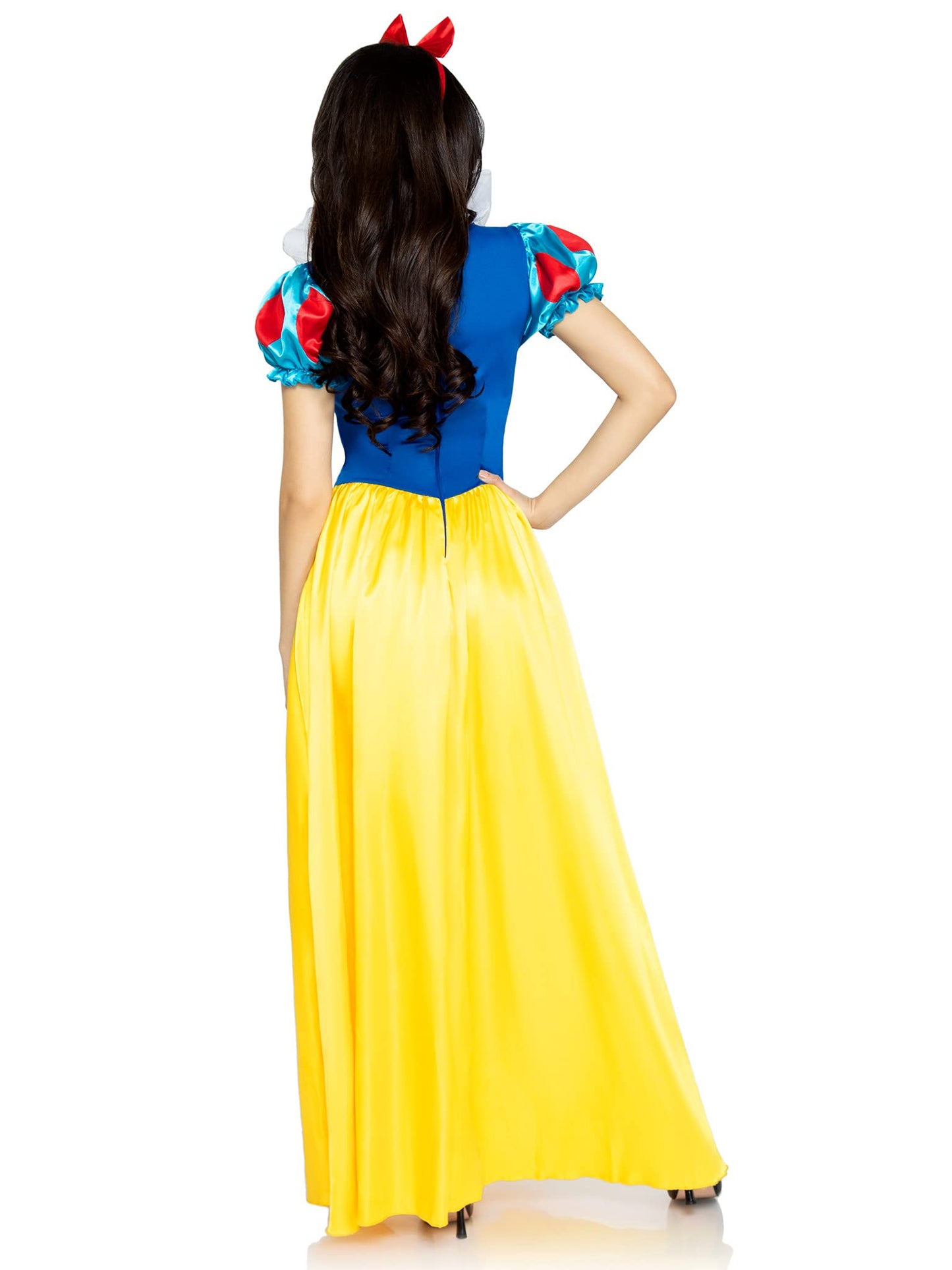 Leg Avenue Womens Classic Snow White Set Family Friend Full Length Princess Dress, MEDIUM, Multicolor