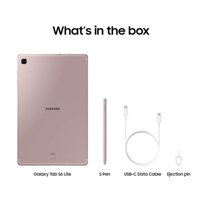 Samsung Galaxy Tab S6 Lite (2024) 10.4" 64GB WiFi Android Student Tablet, S Pen for Note-Taking, Gaming Ready, Long Battery Life, Expandable Storage, US Version, Chiffon Pink, Amazon Exclusive