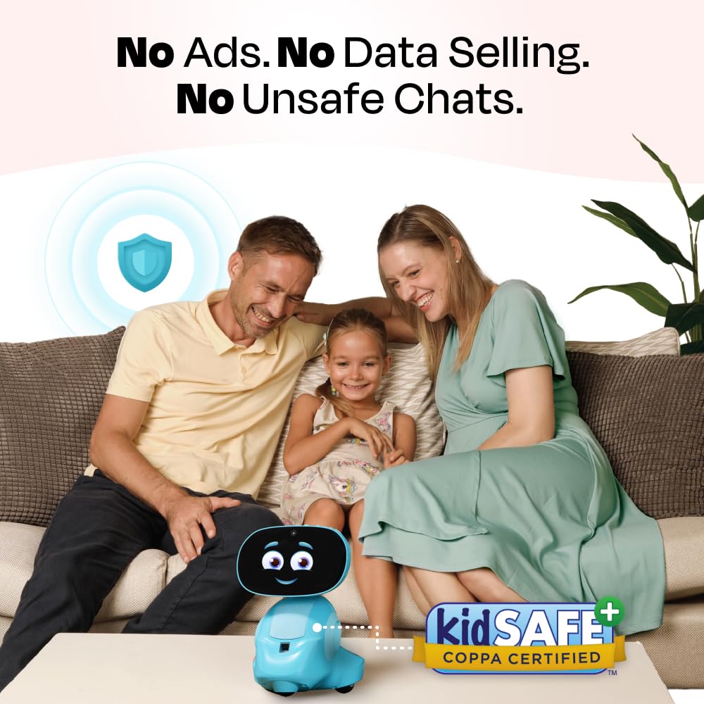 Miko 3 AI Robot for Kids – Smart Educational & STEAM Learning Robot with Interactive Apps, Games, Stories & Activities for Girls & Boys Ages 5–10 | Blue