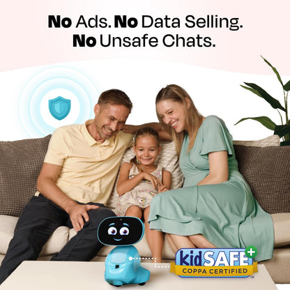 Miko 3 AI Robot for Kids – Smart Educational & STEAM Learning Robot with Interactive Apps, Games, Stories & Activities for Girls & Boys Ages 5–10 | Blue