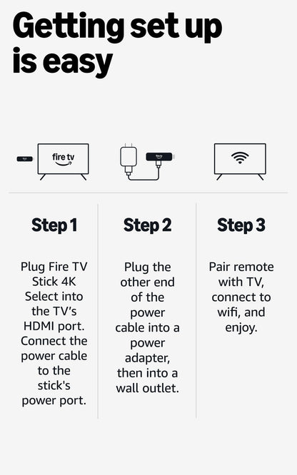 Amazon Fire TV Stick 4K Select, start streaming in 4K, AI-powered search, and free & live TV, find shows faster with Alexa+