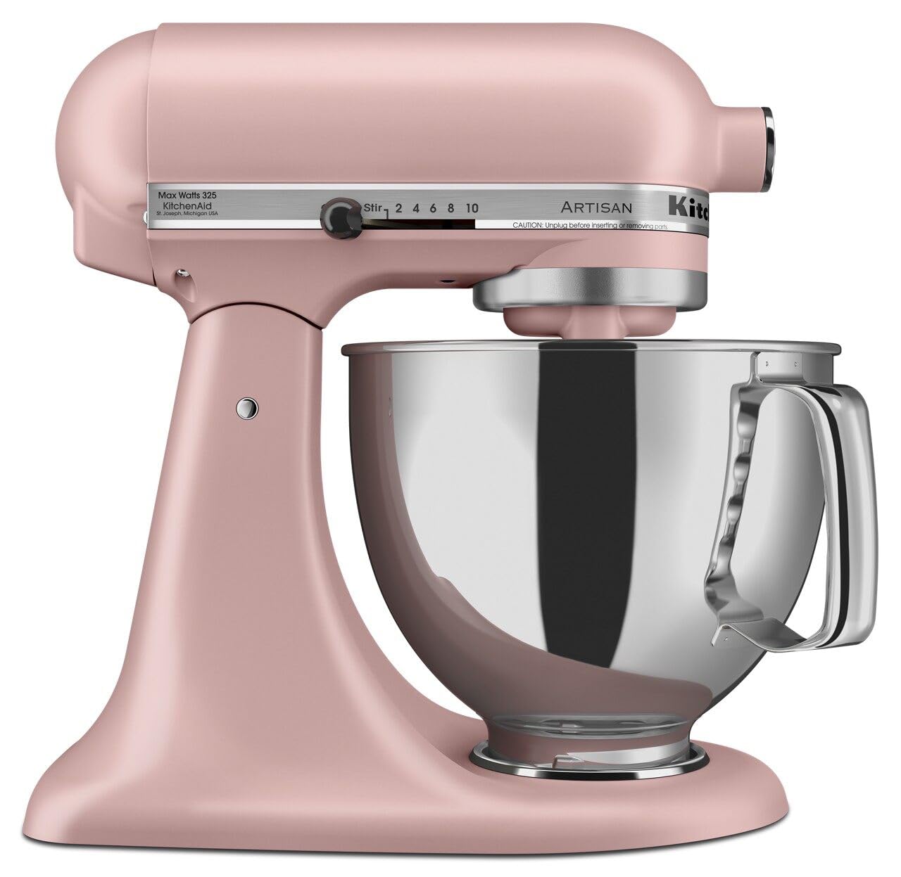 KitchenAid Artisan Series 5 Quart Tilt Head Stand Mixer with Pouring Shield KSM150PS, Dried Rose