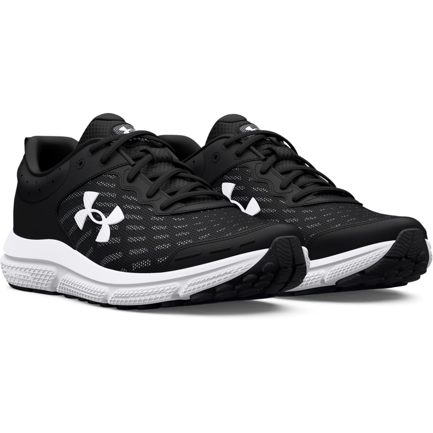 Under Armour Men's Charged Assert 10, (001) Black/Black/White, 8, US