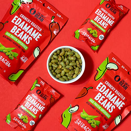 The Only Bean Crunchy Roasted Edamame - Healthy Snacks for Adults and Kids (Variety Pack) Low Calorie & Carb Keto Snack Food, Vegan Gluten Free High Protein Office Snack (11g), 0.9oz 24 pack