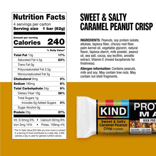 KIND Protein MAX and ZEROg Added Sugar Bundle Pack, High Protein Bars, Keto Snacks, (6) Protein MAX (6) Zero Added Sugar Bars, 4 Flavors, 12 Count Pack