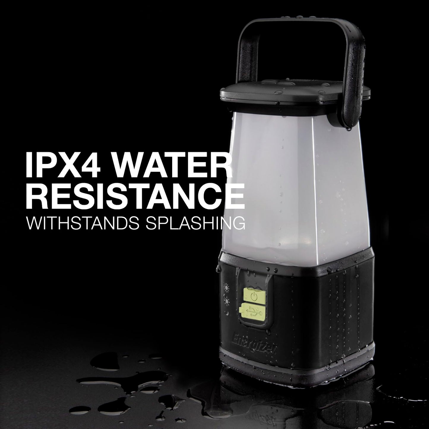 ENERGIZER LED Camping Lantern 360 PRO, IPX4 Water Resistant Tent Light, Ultra Bright Battery Powered Lanterns for Camping, Outdoors, Emergency Power Outage