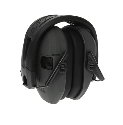 Walker's Razor Tacti-Grip Earmuffs- Battleship Grey, High Performance Silicone Composite Slip Free Headband- Natural Sound Clarity Full Dynamic Range 23NRR