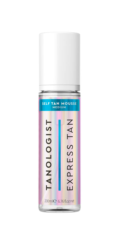 Tanologist Express Medium Self Tan Mousse, 6.76 fl.oz/ 200 ml Bottle