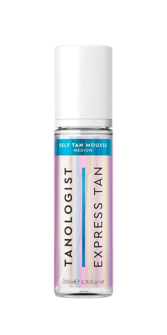Tanologist Express Medium Self Tan Mousse, 6.76 fl.oz/ 200 ml Bottle