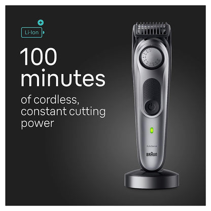 Braun All-in-One Style Kit Series 7 7410, 8-in-1 Trimmer for Men with Beard Trimmer, Body Trimmer for Manscaping, Hair Clippers & More, Braun’s Sharpest Blade, 40 Length Settings, Waterproof