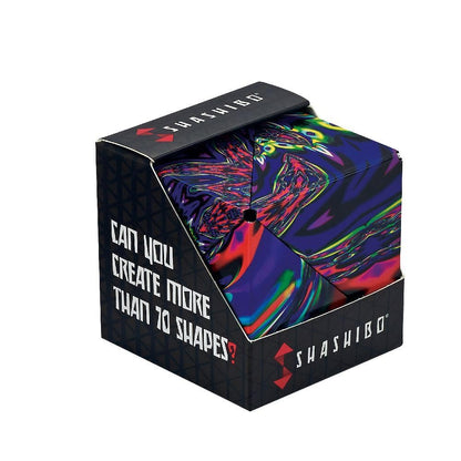 Shashibo Shape Shifting Box - Award-Winning STEM Fidget Toy with Strong Magnets - Fidget Cube Transforms Into 100+ Shapes, Christmas Stocking Stuffers Gift for Kids, Teens, and Adults (Chaos)