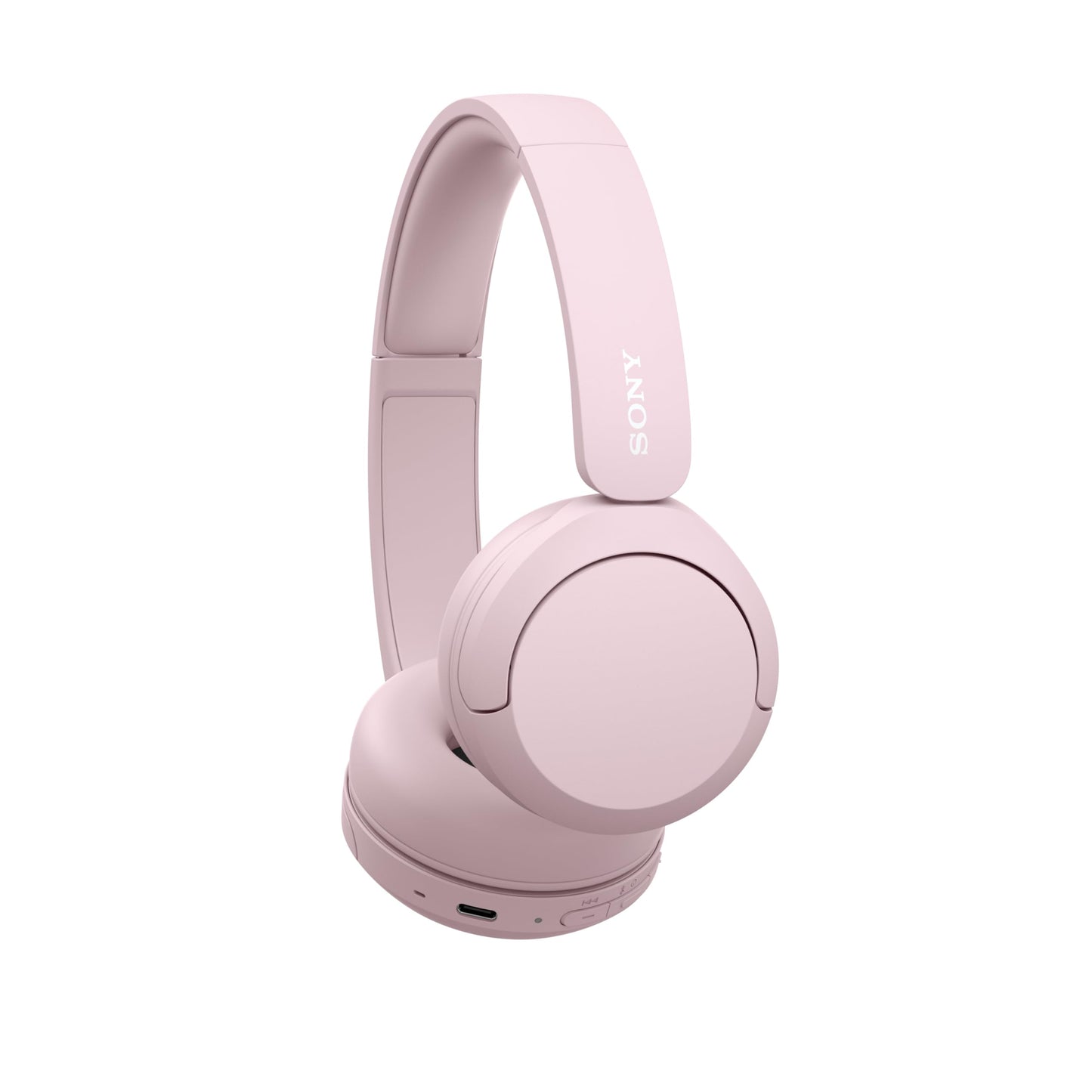 Sony WH-CH520 Wireless Headphones Bluetooth On-Ear Headset with Microphone, Pink