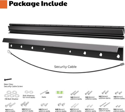 AENTGIU Studless TV Wall Mount, Heavy Duty Drywall TV Bracket Hanger for 26-55 inch Flat Screen TVs, No Stud, NO Drill, No Anchors, Easy Install with All Hardware Included