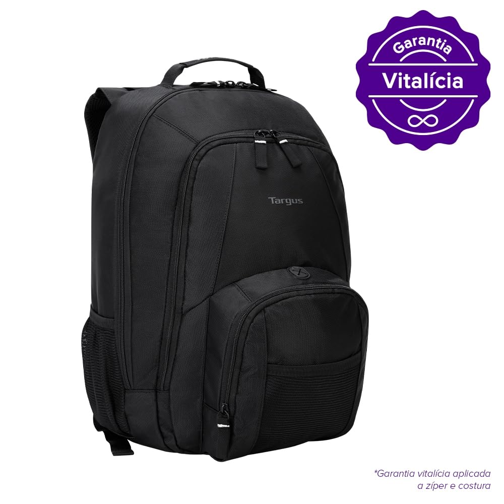 Targus 16 Inch Groove Laptop Backpack, Black - Fits Most Laptops up to 16", Water Resistant Travel Backpack for Business Commuters and Travel (CVR600)