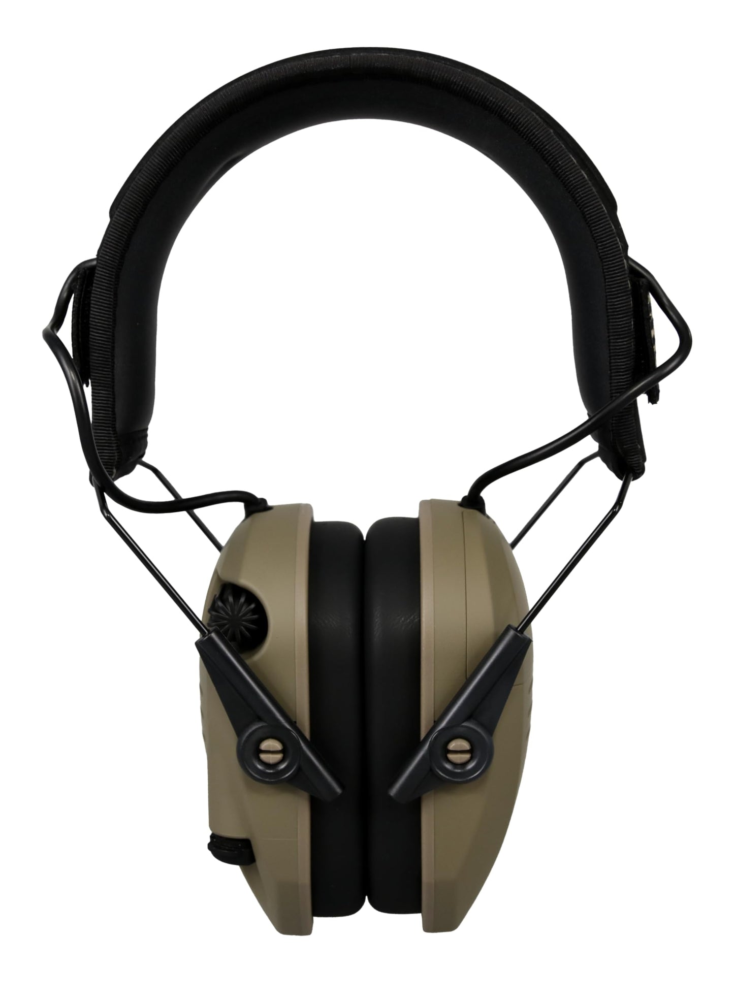 Walkers Razor Slim Shooter Electronic Folding Ear Protection Muffs, Tan Patriot