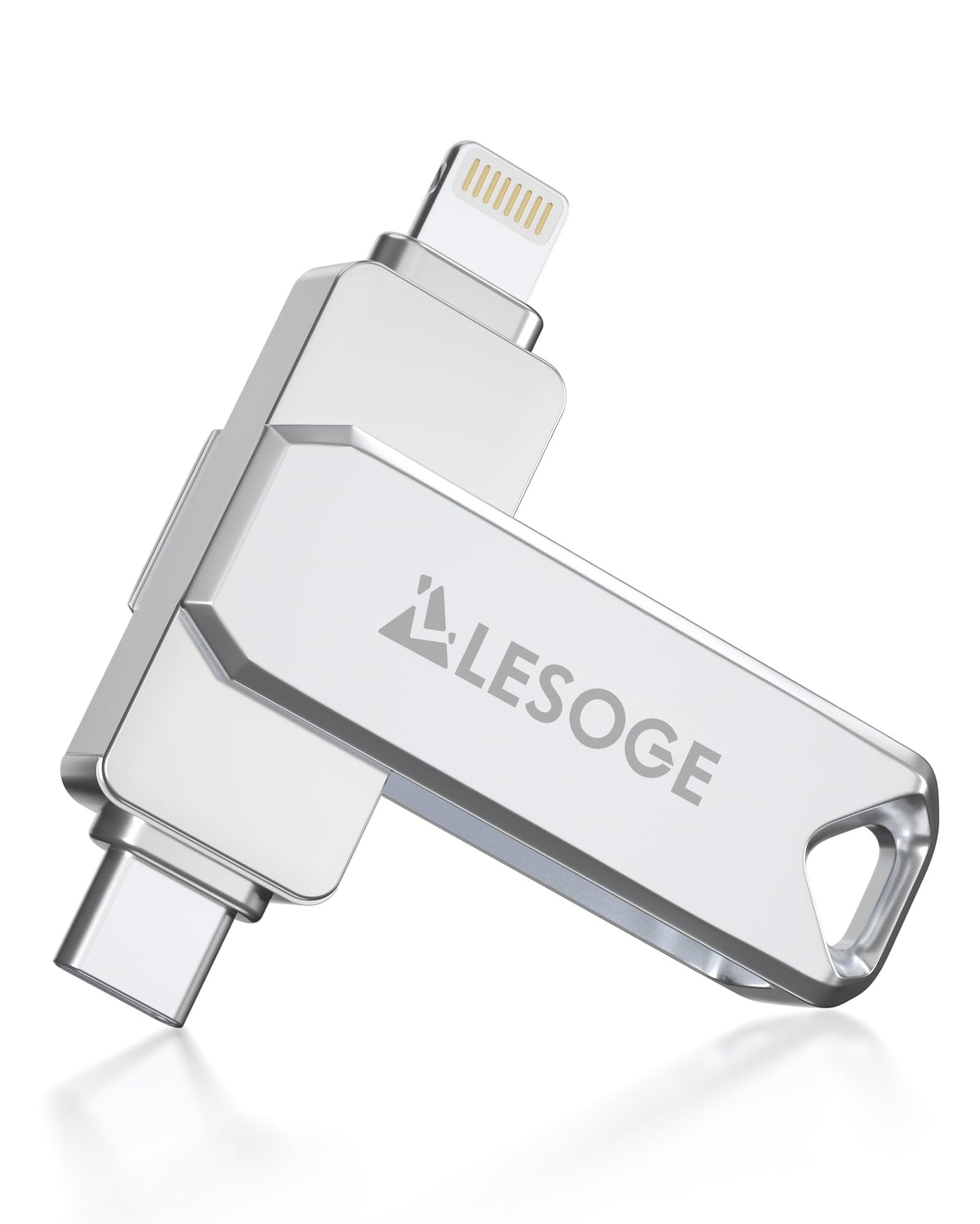 MFi Certified 128GB Flash Drive for iPhone Photo Stick, USB Thumb Drives Memory Stick High Speed USB Stick External Storage for iPhone/iPad/Android/PC