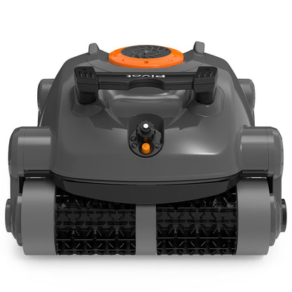 Gosvor Pivot Cordless Robotic Cleaner,Wall Climbing,Extended Battery Life,Self-Parking,Automatic Pool Vacuum for Inground Pools up to 1,100 Sq.ft,Gray