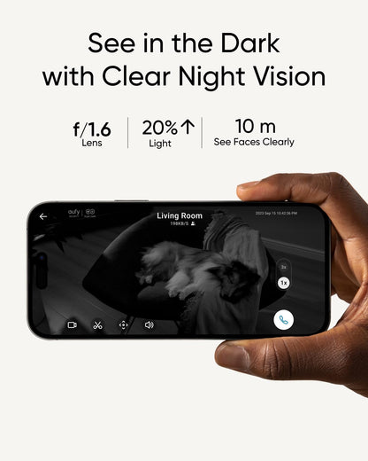 eufy Security Indoor Cam S350, Dual Cameras, 4K UHD Security Camera with 8× Zoom, 360° Camera, Baby Monitor, Pet Camera, Human/Pet Detection, AI Tracking, 2.4G/5G Wi-Fi, Plug in