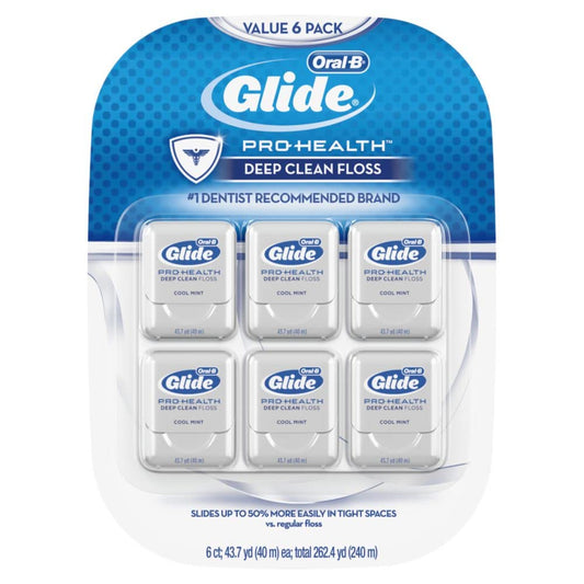 GLIDE Oral-B Pro-Health Mint Deep Clean Floss 6 Count