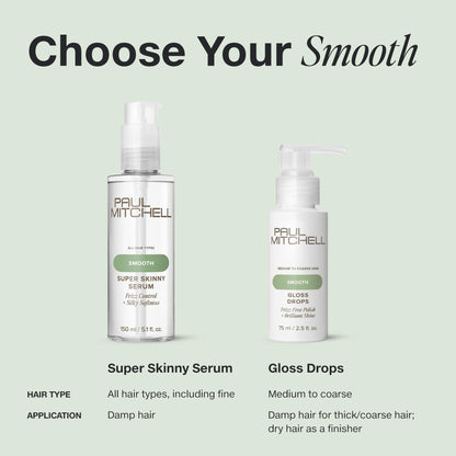 Paul Mitchell Super Skinny Serum Blowout Primer, Speeds Up Drying Time, Humidity Resistant, For All Hair Types, 5.1 fl oz
