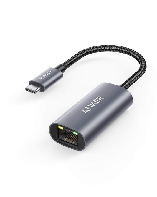 Anker USB C to Ethernet Adapter, Portable 1-Gigabit Network Hub, 10/100/1000 Mbps, for MacBook Pro, iPad Pro 2019/2018, ChromeBook, XPS, Galaxy S9/S8, and More