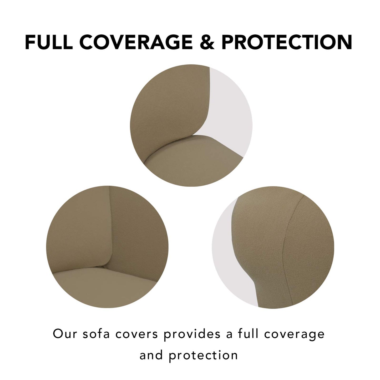 PureFit Super Stretch Sofa Slipcover – Spandex Non Slip Soft Couch Sofa Cover, Washable Furniture Protector with Non Skid Foam and Elastic Bottom for Kids, Pets （Loveseat, Tan）